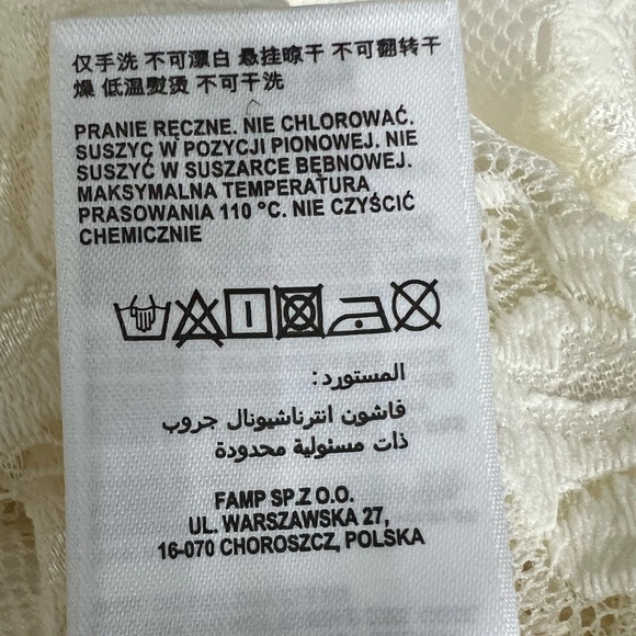 Bebe Mini Cream and White Lace Dress size Medium NWT - Picture 12 of 12